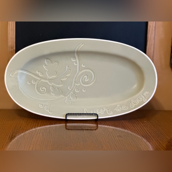 Hallmark Savor The Day Sage Green Platter - Picture 6 of 6